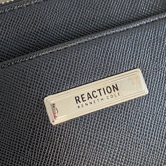 Kennth Cole Reaction Satchel Black Handbag Purse Shoulder Bag - Picture 2 of 9